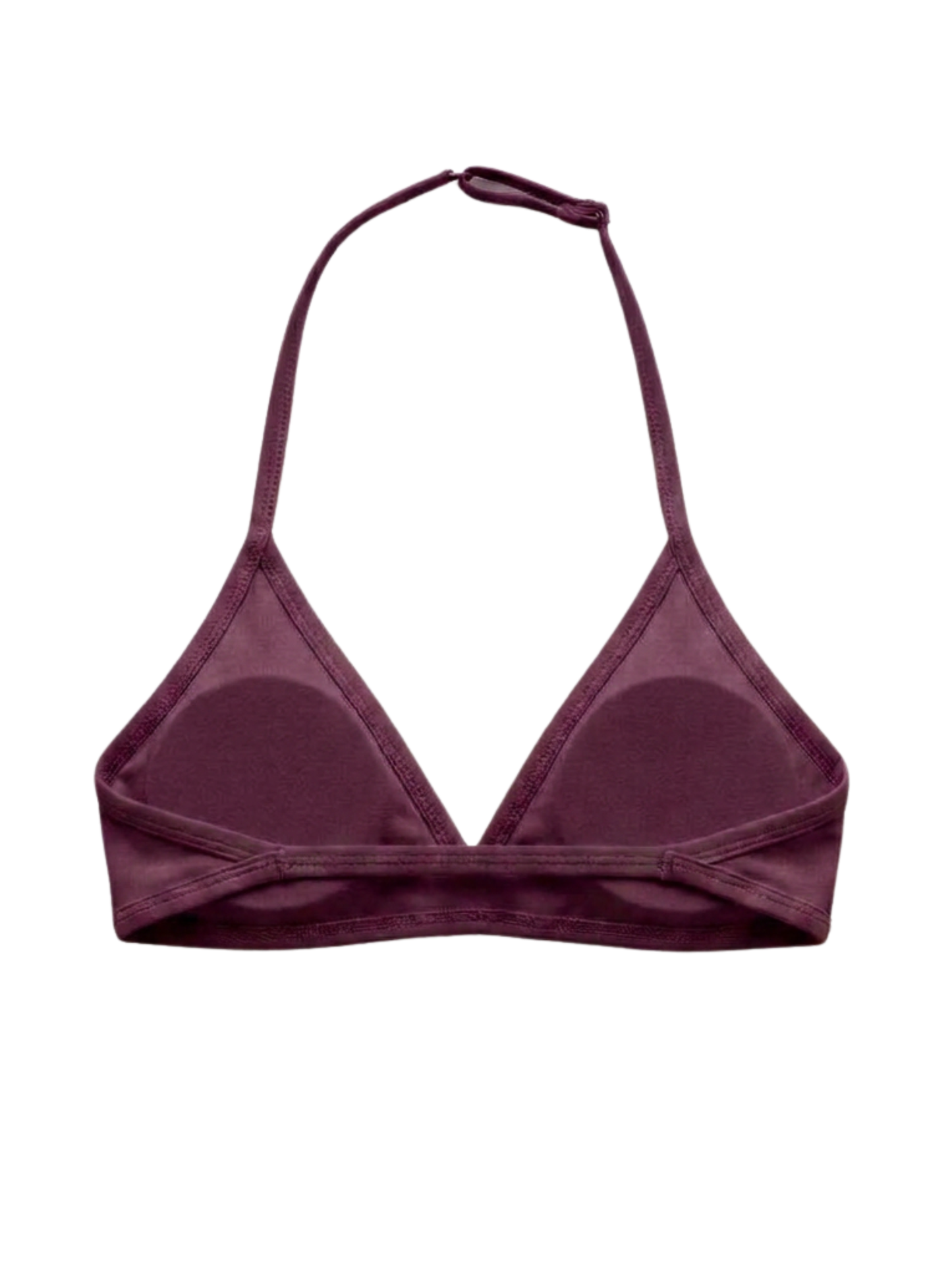 Plush Backless Bra - Burgundy Wine