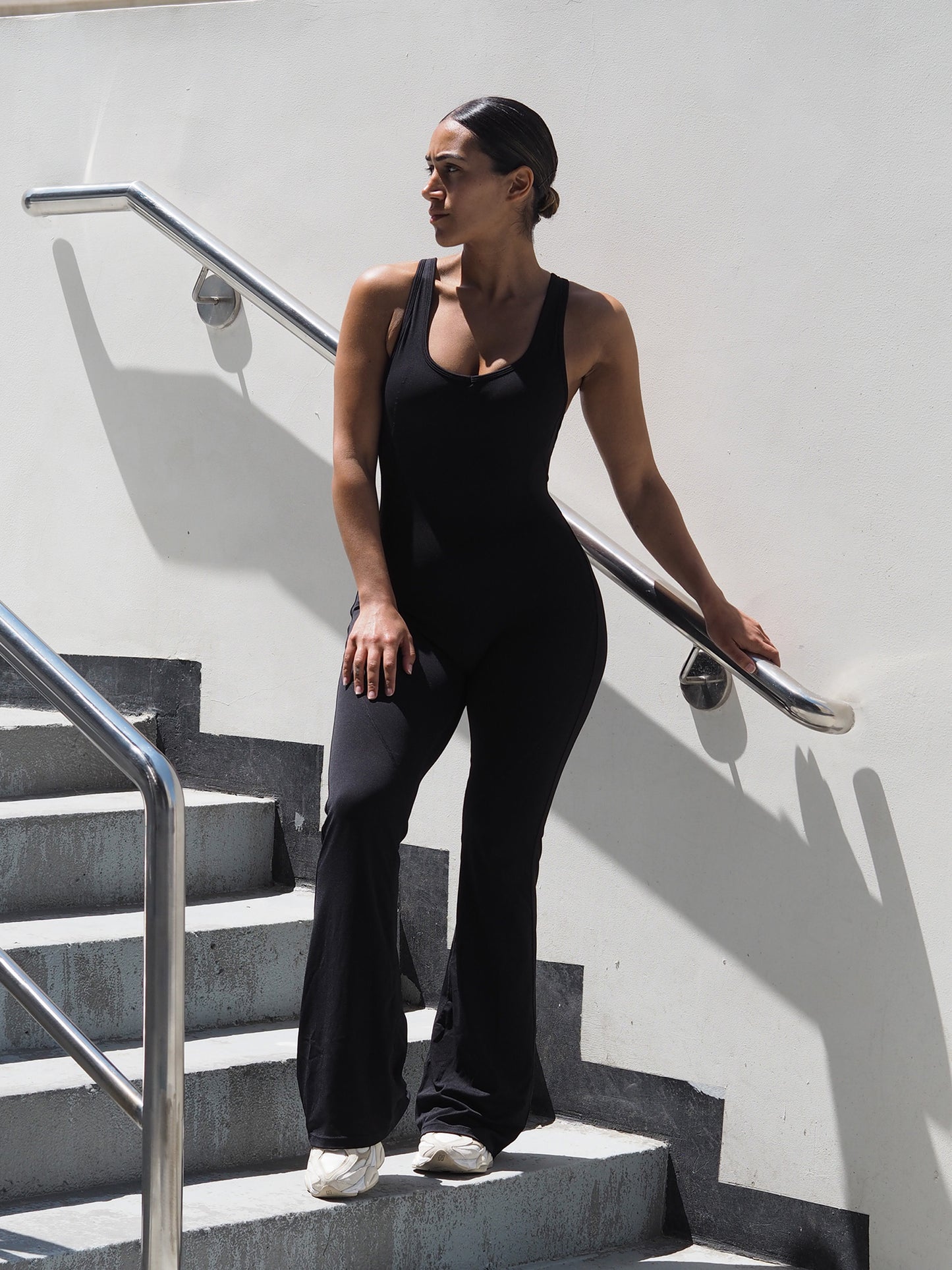 (PRE-ORDER) Muse Flared Jumpsuit- Black