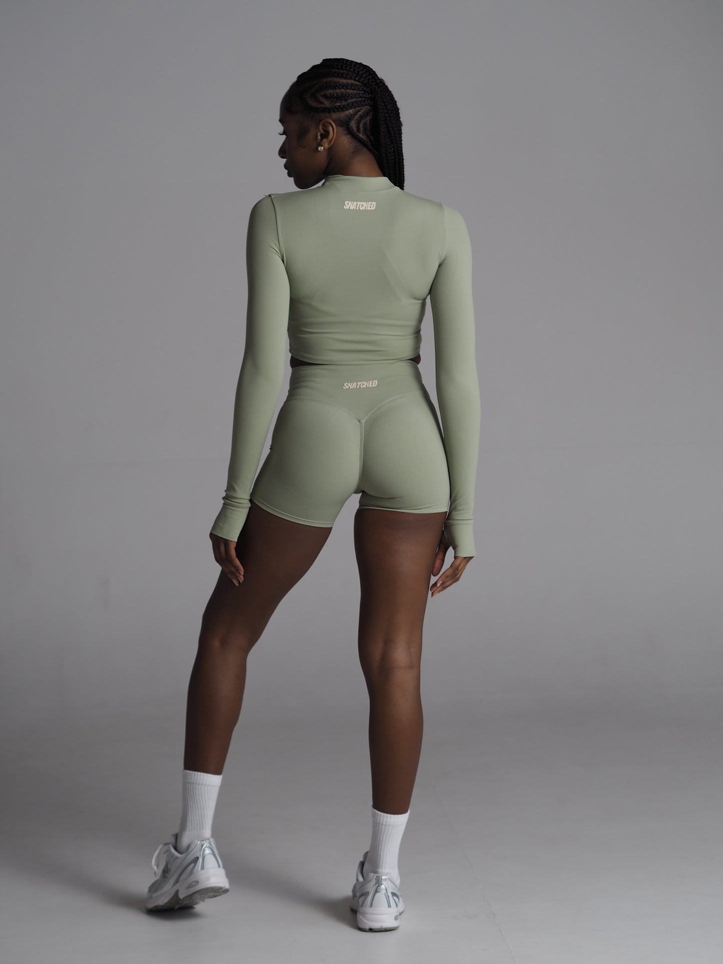 Lune Crop Jacket - Pistachio Cream