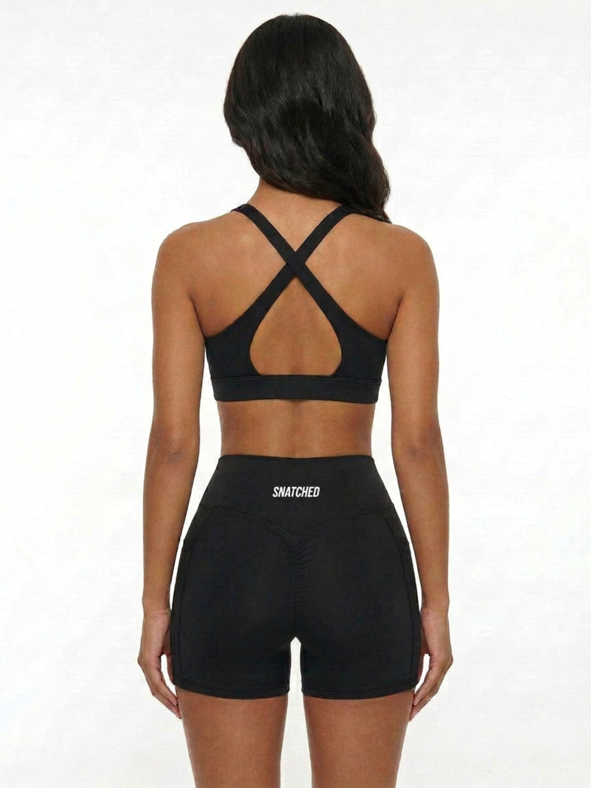 Siren V Neck Bra- Black