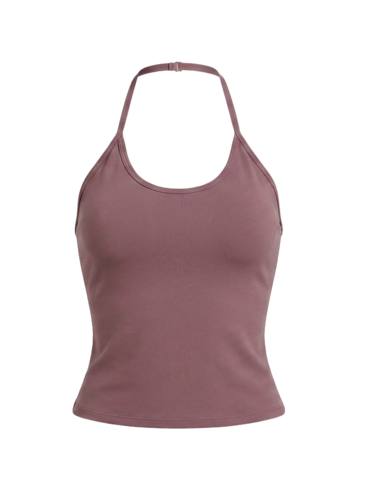 Plush Scoop Halterneck Top -Purple Chocolate
