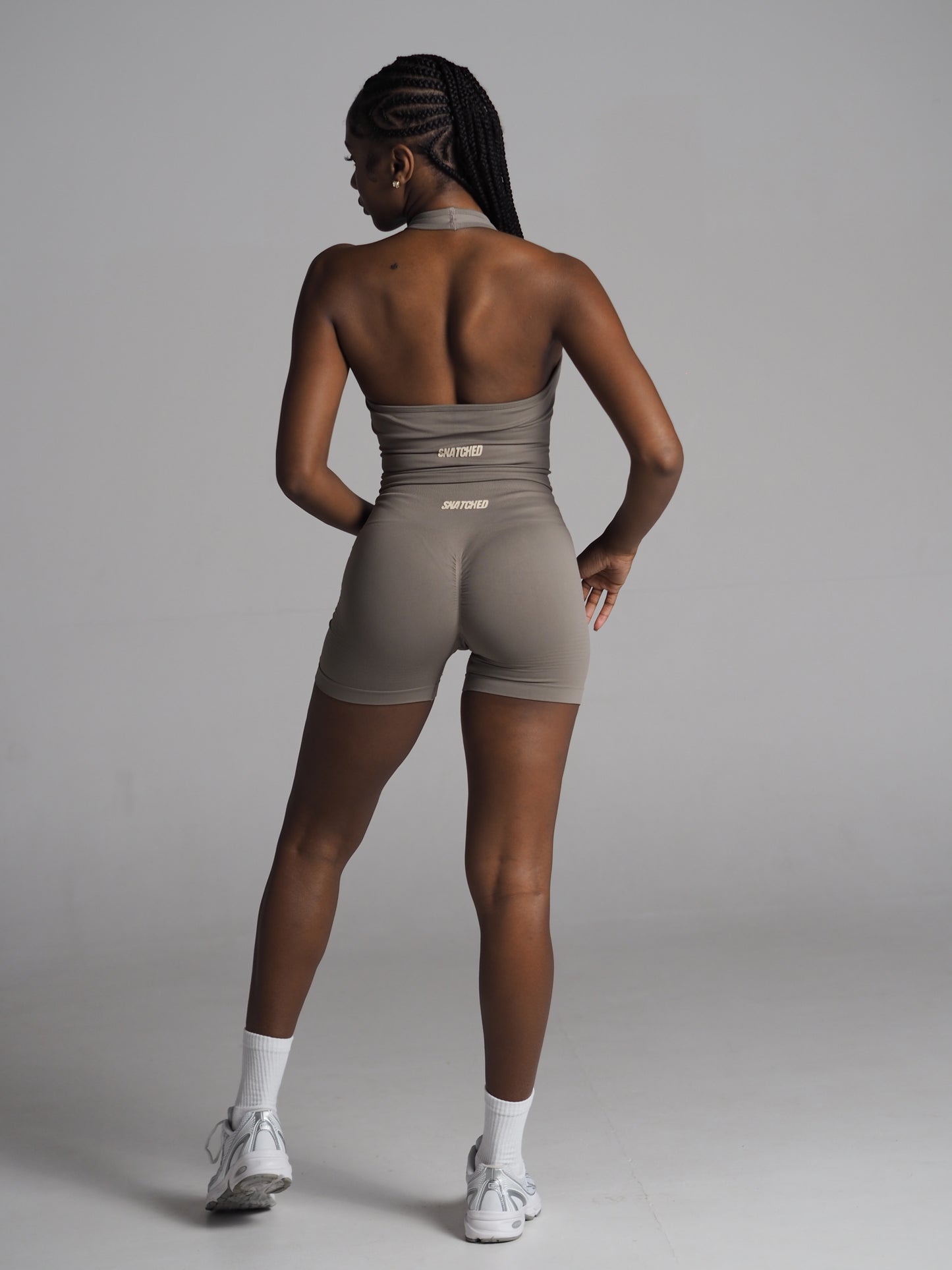 Snatched Seamless Shorts -Taupe