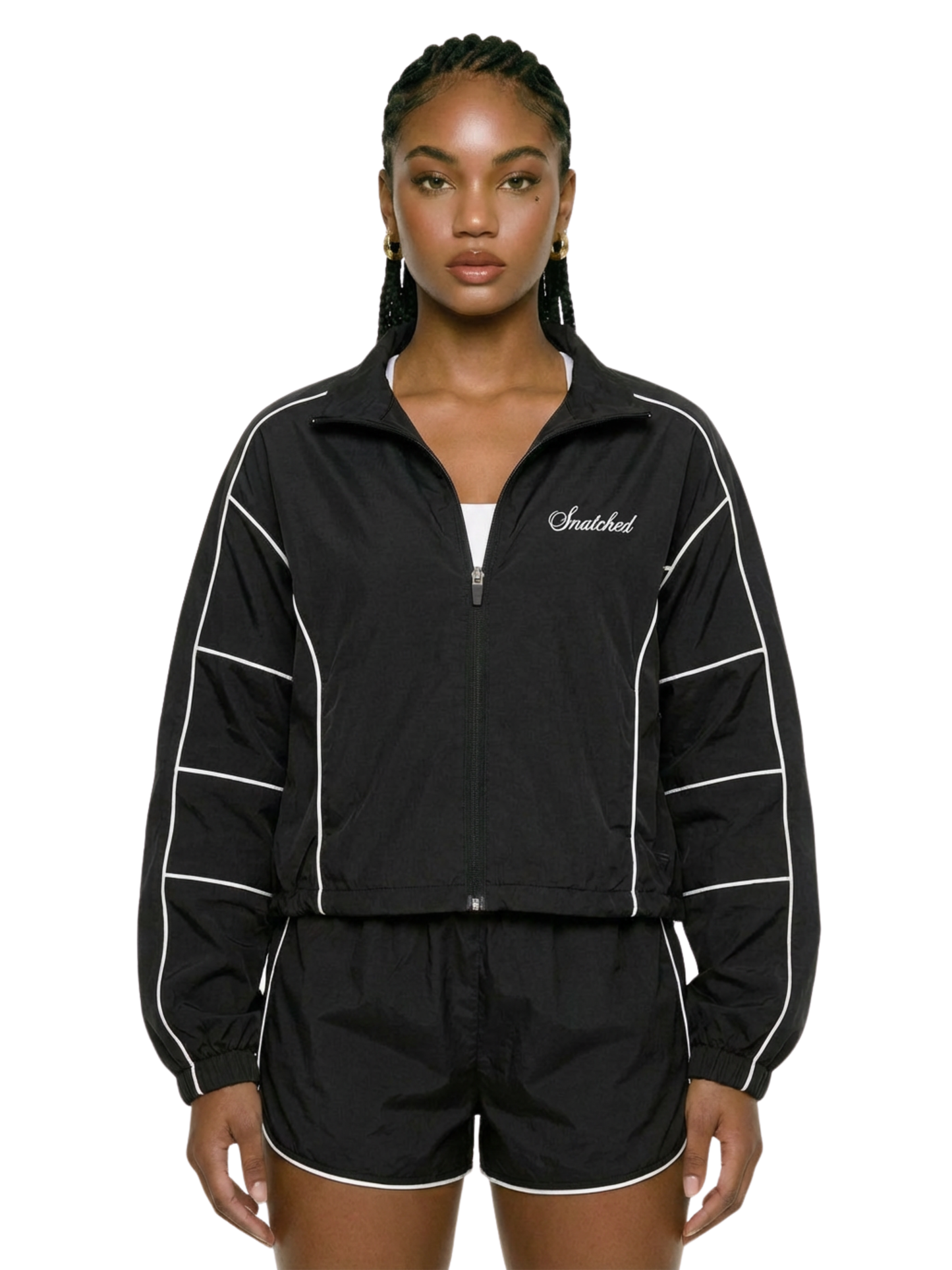 (Pre-Order) Off Court Jacket - Black/White