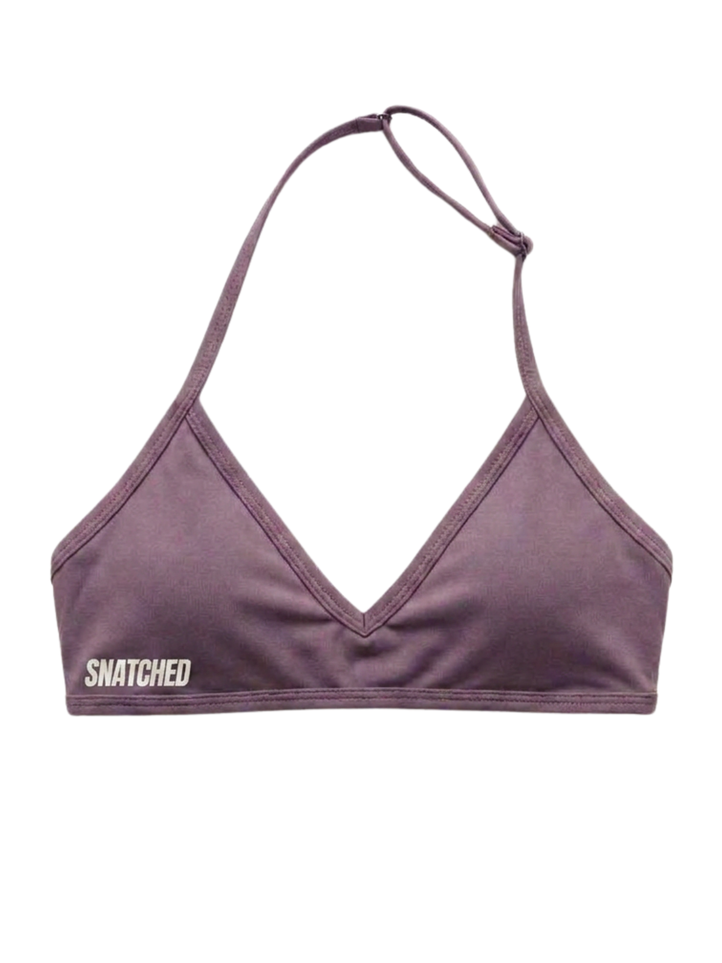 Plush Backless Bra - Purple Chocolate