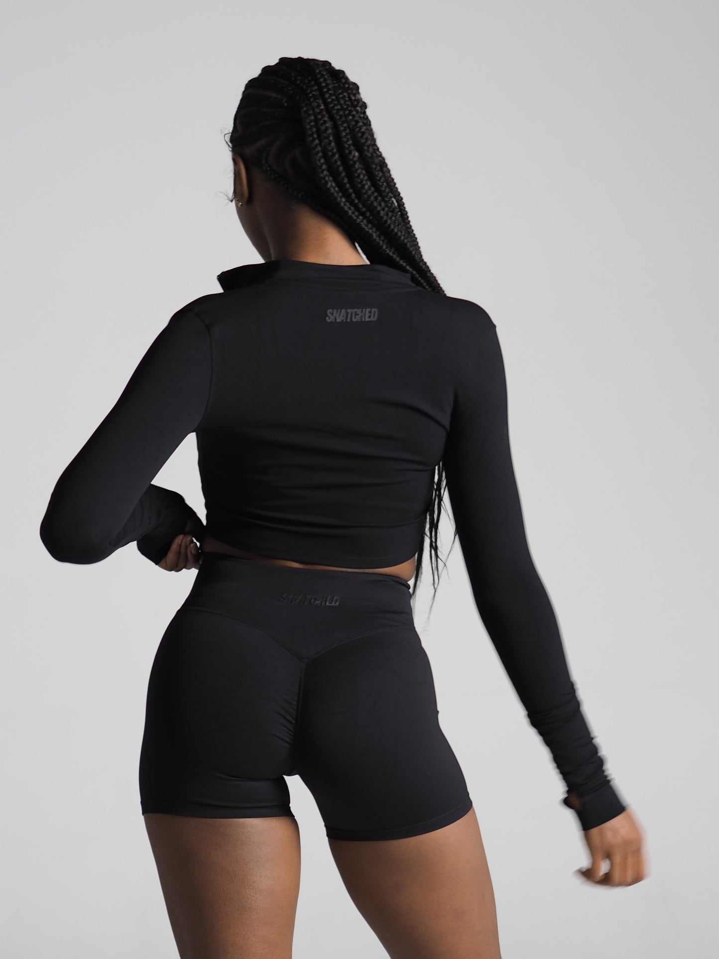 Lune Shorts-Charcoal Black