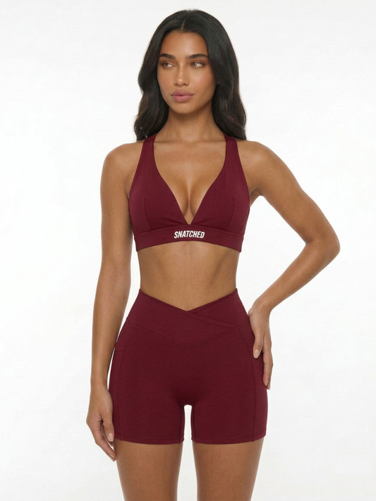 Siren Shorts- Cherry Red