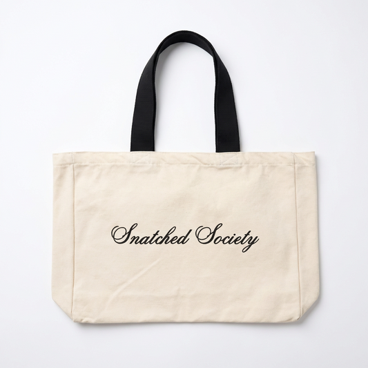 Snatched Society Canvas Totebag -Medium size