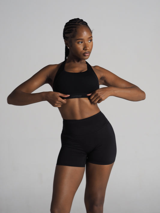 Lune Shorts-Charcoal Black