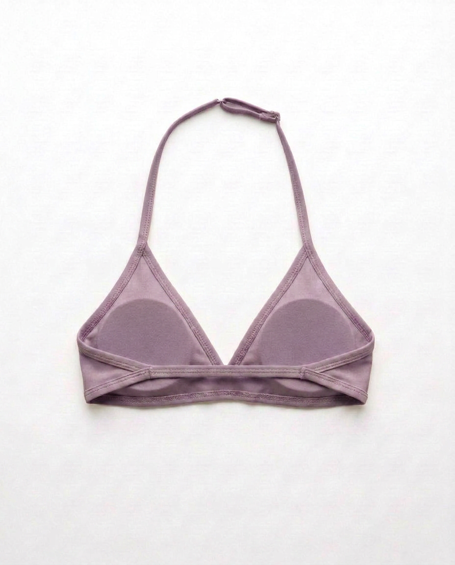 Plush Backless Bra - Purple Chocolate