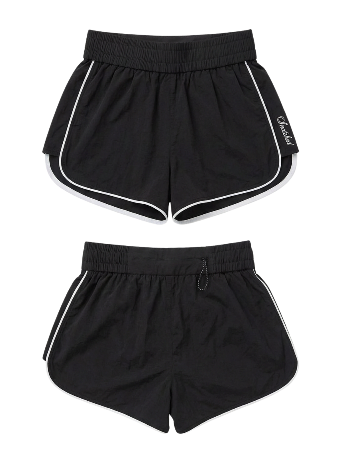 (Pre-Order) Off Court Shorts- Black/White