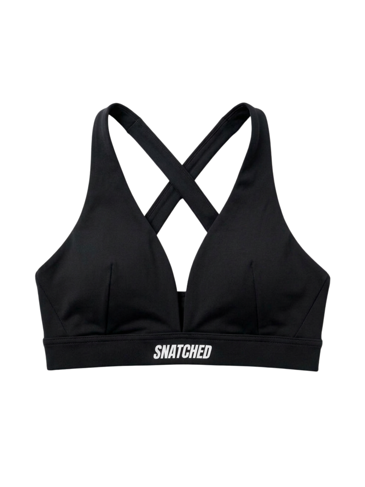 Siren V Neck Bra- Black